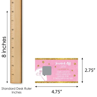 Big Dot Of Happiness Rainbow Unicorn - Magical Unicorn Baby Shower Or Birthday Party Game Scratch Off Cards - 22 Count 4 Big Dot Of Happiness Rainbow Unicorn - Magical Unicorn Baby Shower Or Birthday Party Game Scratch Off Cards - 22 Count - Image 4