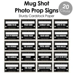 Big Dot Of Happiness Vegas Before Vows - Las Vegas Bridal Shower Or Bachelorette Party Mug Shots - Photo Booth Props Mugshot Signs - 20 Count -Aurora Party Sales GUEST 8bb1319e 8b3b 4faf bd9a f236c1aa62de