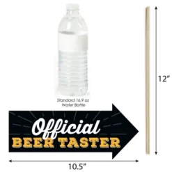 Big Dot Of Happiness Funny Cheers And Beers To 40 Years - 40th Birthday Party Photo Booth Props Kit - 10 Piece