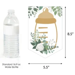 Big Dot Of Happiness Boho Botanical Baby - Greenery Baby Shower Bunting Banner - Party Decorations - Welcome Baby