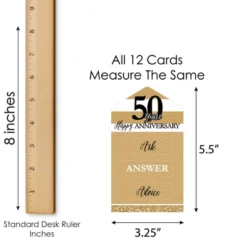 Big Dot Of Happiness We Still Do - 50th Wedding Anniversary - Anniversary Party Game Pickle Cards - Advice Conversation Starters Pull Tabs - Set Of 12 -Aurora Party Sales GUEST 8c5bc5b8 5101 439b 911b 5883548c837c