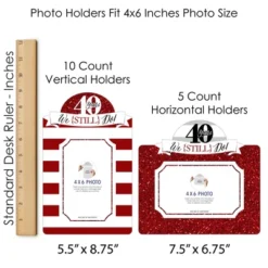 Big Dot Of Happiness We Still Do - 40th Wedding Anniversary - Anniversary Party Picture Centerpiece Sticks - Photo Table Toppers - 15 Pieces -Aurora Party Sales GUEST 8c75c6af df4e 4c54 96ae 21e77be7e953