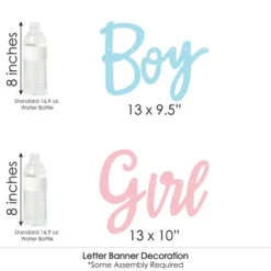 Big Dot Of Happiness Baby Gender Reveal - Team Boy Or Girl Party Letter Banner Decoration - 36 Banner Cutouts And Boy Or Girl Banner Letters -Aurora Party Sales GUEST 8ca36386 965c 4468 9421 cbe2d53cc08a