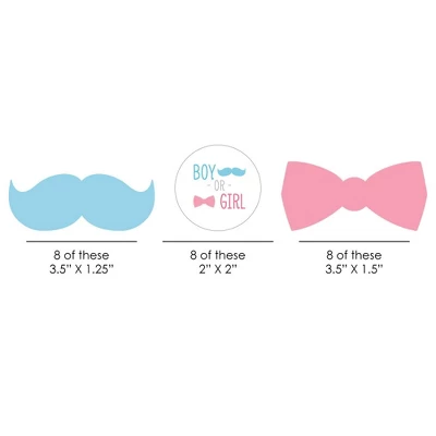 Big Dot Of Happiness Baby Gender Reveal Paper Straw Decor - Baby Shower Striped Decorative Straws - Set Of 24 1 Big Dot Of Happiness Baby Gender Reveal Paper Straw Decor - Baby Shower Striped Decorative Straws - Set Of 24