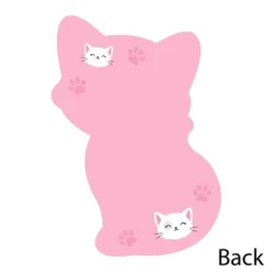 Big Dot Of Happiness Purr-fect Kitty Cat - Shaped Thank You Cards - Kitten Baby Shower Birthday Party Thank You Note Cards With Envelopes - Set Of 12 -Aurora Party Sales GUEST 8cc347d5 35a6 43eb a092 43f5860a06af