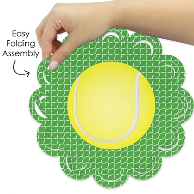 Big Dot Of Happiness You Got Served Tennis - Baby Shower Or Tennis Ball Birthday Party Round Table Decorations - Paper Chargers Place Setting For 12 3 Big Dot Of Happiness You Got Served Tennis - Baby Shower Or Tennis Ball Birthday Party Round Table Decorations - Paper Chargers Place Setting For 12 - Image 3