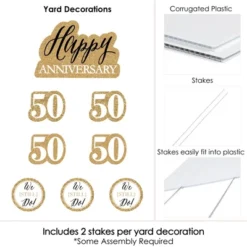 Big Dot Of Happiness We Still Do - 50th Wedding Anniversary - Yard Sign & Outdoor Lawn Decorations - Anniversary Party Yard Signs - Set Of 8 -Aurora Party Sales GUEST 8d943d3f 038c 4703 84f9 059283d8d347