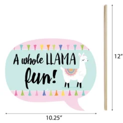 Big Dot Of Happiness Whole Llama Fun - Llama Fiesta Baby Shower Or Birthday Party Photo Booth Props Kit - 20 Count -Aurora Party Sales GUEST 8e1f9e20 eca5 4aca 84f7 8966b46d763b