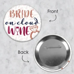 Big Dot Of Happiness Vino Before Vows - 3 Inch Winery Bridal Shower Or Bachelorette Party Badge - Pinback Buttons - Set Of 8 -Aurora Party Sales GUEST 8e738228 bb76 4e9c 85f8 a43cf497297b