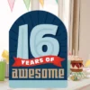 Big Dot Of Happiness Boy 16th Birthday - Happy Sweet Sixteen Birthday Giant Greeting Card - Big Shaped Jumborific Card