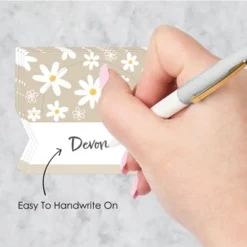 Big Dot Of Happiness Tan Daisy Flowers - Floral Party Tent Buffet Card - Table Setting Name Place Cards - Set Of 24 -Aurora Party Sales GUEST 8eee25b2 9ddc 40e0 861c a0a45d046954