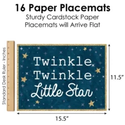Big Dot Of Happiness Twinkle Twinkle Little Star - Party Table Decorations - Baby Shower Or Birthday Party Placemats - Set Of 16 -Aurora Party Sales GUEST 8f5f49c0 d7ed 4e83 809f 2d1d34c84871