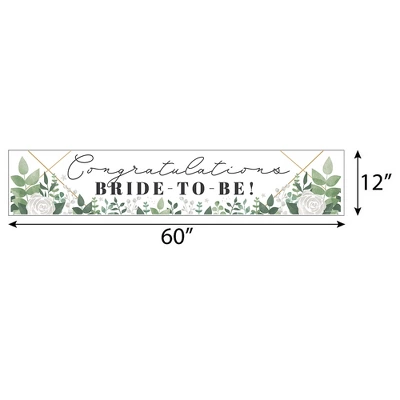 Big Dot Of Happiness Boho Botanical Bride - Greenery Bridal Shower And Wedding Party Decorations Party Banner 1 Big Dot Of Happiness Boho Botanical Bride - Greenery Bridal Shower And Wedding Party Decorations Party Banner