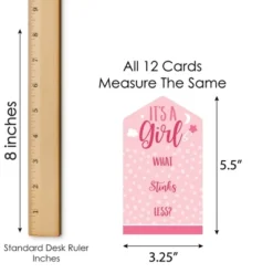 Big Dot Of Happiness Baby Girl - Pink Baby Shower Game Pickle Cards - Conversation Starters Pull Tabs - Set Of 12 -Aurora Party Sales GUEST 903e9dbe 173c 4493 be2d e8f8ecf3ee67