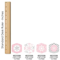 Big Dot Of Happiness Pink Winter Wonderland Snowflake Birthday Party And Baby Shower Scavenger Hunt - 1 Stand And 48 Game Pieces - Hide And Find Game -Aurora Party Sales GUEST 90aaf8c5 ced5 4caf b44a 9f496c786123