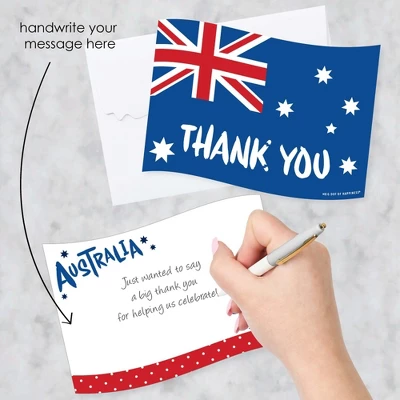 Big Dot Of Happiness Australia Day - Shaped Thank You Cards - G'Day Mate Aussie Party Thank You Note Cards With Envelopes - Set Of 12 1 Big Dot Of Happiness Australia Day - Shaped Thank You Cards - G'Day Mate Aussie Party Thank You Note Cards With Envelopes - Set Of 12