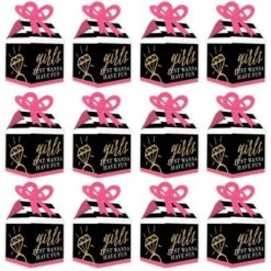 Big Dot Of Happiness Girls Night Out - Square Favor Gift Boxes - Bachelorette Party Bow Boxes - Set Of 12 -Aurora Party Sales GUEST 90ec4aee bf71 41cd ac9b e01f388bae7d