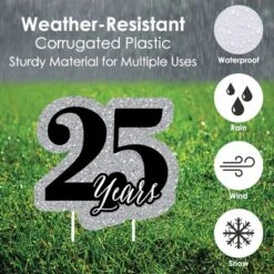 Big Dot Of Happiness We Still Do - 25th Wedding Anniversary Lawn Decorations - Outdoor Anniversary Party Yard Decorations - 10 Piece -Aurora Party Sales GUEST 9175cfcc 2b56 4548 b5b8 875e3c10bed6