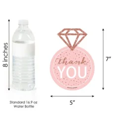 Big Dot Of Happiness Bride Squad - Shaped Thank You Cards - Rose Gold Bridal Shower Bachelorette Party Thank You Note Cards With Envelopes - Set Of 12 -Aurora Party Sales GUEST 918a71c4 a3ba 44ed 9463 f3447f1a63e7