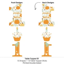 Big Dot Of Happiness 1st Birthday Little Pumpkin - Fall First Birthday Party Centerpiece Sticks - Table Toppers - Set Of 15 -Aurora Party Sales GUEST 91f8298f cdaf 43de b0be 0e0dcad67523