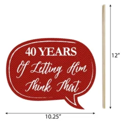 Big Dot Of Happiness Funny We Still Do - 40th Wedding Anniversary - Anniversary Party Photo Booth Props Kit - 10 Piece -Aurora Party Sales GUEST 93073c50 e2a6 4e24 a7e2 2a628f637da4