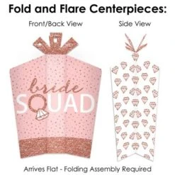 Big Dot Of Happiness Bride Squad - Rose Gold Bridal Shower Or Bachelorette Party Decor And Confetti - Terrific Table Centerpiece Kit - Set Of 30 -Aurora Party Sales GUEST 93d62c1f b1a0 440d a520 43decd32d7e9