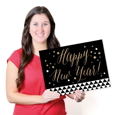 Big Dot Of Happiness New Year's Eve - Gold - Party Table Decorations - New Years Eve Party Placemats - Set Of 16 4 Big Dot Of Happiness New Year's Eve - Gold - Party Table Decorations - New Years Eve Party Placemats - Set Of 16 - Image 4