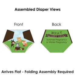 Big Dot Of Happiness Woodland Creatures - Baby Shower Conversation Starter - 2-in-1 Dirty Diaper Game - Set Of 24 -Aurora Party Sales GUEST 949206a0 f596 404c 9ea8 4fd2f17f4b47