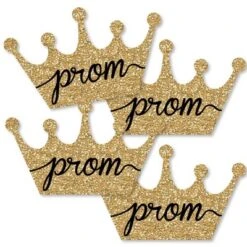 Big Dot Of Happiness Prom - Crown Decorations DIY Prom Night Party Essentials - Set Of 20