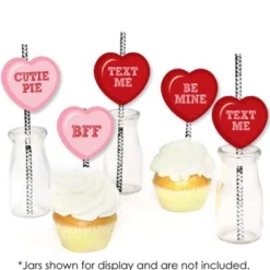 Big Dot Of Happiness Conversation Hearts Paper Straw Decor - Valentine's Day Party Striped Decorative Straws - Set Of 24 8 Big Dot Of Happiness Conversation Hearts Paper Straw Decor - Valentine's Day Party Striped Decorative Straws - Set Of 24 -Aurora Party Sales GUEST 95228cea 981b 4015 af24 c5ea1195ef3c