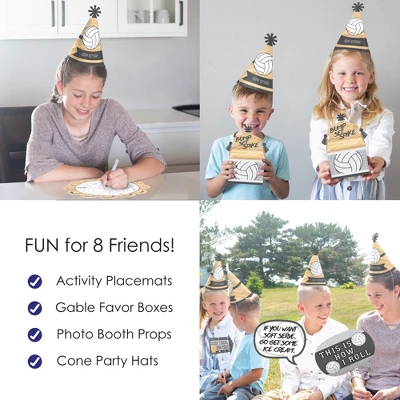 Big Dot Of Happiness Bump, Set, Spike - Volleyball - Happy Birthday Party Supplies Kit - Ready To Party Pack - 8 Guests 4 Big Dot Of Happiness Bump, Set, Spike - Volleyball - Happy Birthday Party Supplies Kit - Ready To Party Pack - 8 Guests - Image 4