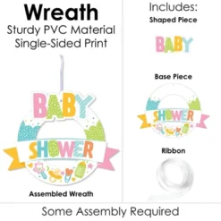 Big Dot Of Happiness Colorful Baby Shower - Outdoor Gender Neutral Party Decor - Front Door Wreath -Aurora Party Sales GUEST 955f31cf 5c56 4d59 9e1b 1a2af838bf7f