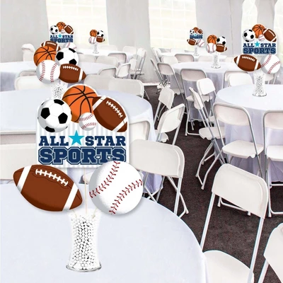 Big Dot Of Happiness Go, Fight, Win - Sports - Baby Shower Or Birthday Party Centerpiece Sticks - Showstopper Table Toppers - 35 Pieces 1 Big Dot Of Happiness Go, Fight, Win - Sports - Baby Shower Or Birthday Party Centerpiece Sticks - Showstopper Table Toppers - 35 Pieces