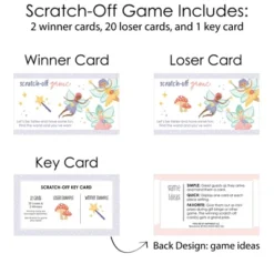 Big Dot Of Happiness Let's Be Fairies - Fairy Garden Birthday Party Game Scratch Off Cards - 22 Count -Aurora Party Sales GUEST 97538c26 abc9 48f2 89a2 bbd65f6d36b9