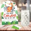 Big Dot Of Happiness Jungle Party Animals - How Many Candies Safari Zoo Animal Birthday Party Or Baby Shower Candy Guessing Game