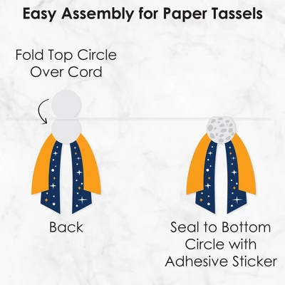 Big Dot Of Happiness Blast Off To Outer Space - DIY Rocket Ship Baby Shower Or Birthday Party Pennant Garland Decoration - Triangle Banner - 30 Pieces 4 Big Dot Of Happiness Blast Off To Outer Space - DIY Rocket Ship Baby Shower Or Birthday Party Pennant Garland Decoration - Triangle Banner - 30 Pieces - Image 4