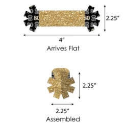 Big Dot Of Happiness Adult 80th Birthday - Gold - Birthday Party Paper Napkin Holder - Napkin Rings - Set Of 24 11 Big Dot Of Happiness Adult 80th Birthday - Gold - Birthday Party Paper Napkin Holder - Napkin Rings - Set Of 24 -Aurora Party Sales GUEST 98011daa 9e1e 44c9 879f b4eaa2b108a0