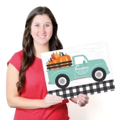 Big Dot Of Happiness Happy Fall Truck - Party Table Decorations - Harvest Pumpkin Party Placemats - Set Of 16 -Aurora Party Sales GUEST 980b8008 88a2 4f86 bb03 3bb014f1a7e6