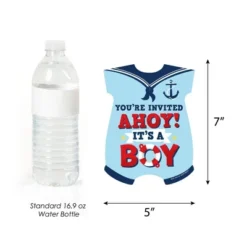 Big Dot Of Happiness Ahoy It's A Boy - Shaped Fill-In Invitations - Nautical Baby Shower Invitation Cards With Envelopes - Set Of 12 8 Big Dot Of Happiness Ahoy It's A Boy - Shaped Fill-In Invitations - Nautical Baby Shower Invitation Cards With Envelopes - Set Of 12 -Aurora Party Sales GUEST 9907a8bf 8f35 42c6 9c94 9ca1a616a9c2