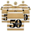 Big Dot Of Happiness We Still Do - 50th Wedding Anniversary - Treat Box Party Favors - Anniversary Party Goodie Gable Boxes - Set Of 12