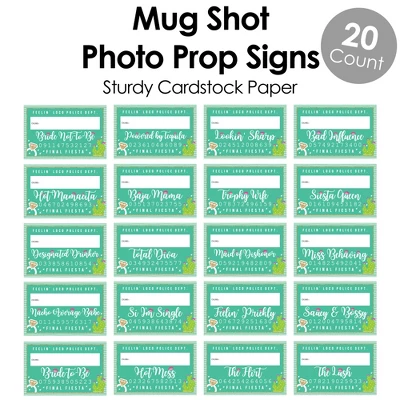 Big Dot Of Happiness Final Fiesta - Last Fiesta Bachelorette Party Mug Shots - Photo Booth Props Kit - 20 Count 3 Big Dot Of Happiness Final Fiesta - Last Fiesta Bachelorette Party Mug Shots - Photo Booth Props Kit - 20 Count - Image 3