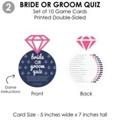 Big Dot Of Happiness Last Sail Before The Veil - 4 Nautical Bridal Shower Games - 10 Cards Each - Gamerific Bundle -Aurora Party Sales GUEST 9937873b 3cd0 43a2 a7c5 a81800dafd55