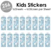 Big Dot Of Happiness Winter Wonderland - Snowflake Holiday Party And Winter Wedding Favor Kids Stickers - 16 Sheets - 256 Stickers