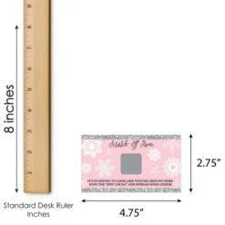 Big Dot Of Happiness Pink Winter Wonderland - Holiday Snowflake Birthday Party And Baby Shower Game Scratch Off Cards - 22 Count 7 Big Dot Of Happiness Pink Winter Wonderland - Holiday Snowflake Birthday Party And Baby Shower Game Scratch Off Cards - 22 Count -Aurora Party Sales GUEST 99a0faf9 ddac 4406 985c 4887c15b980a