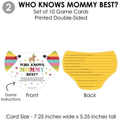 Big Dot Of Happiness Let's Fiesta - 4 Baby Shower Games - 10 Cards Each - Gamerific Bundle 4 Big Dot Of Happiness Let's Fiesta - 4 Baby Shower Games - 10 Cards Each - Gamerific Bundle - Image 4