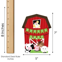 Big Dot Of Happiness Farm Animals - Barn Wish Card Barnyard Baby Shower Activities - Shaped Advice Cards Game - Set Of 20 -Aurora Party Sales GUEST 9a59d9ab 82b9 433b bab7 f73f3deae38f