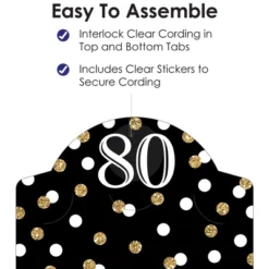 Big Dot Of Happiness Adult 80th Birthday - Gold - Birthday Party Vertical Photo Garland 35 Pieces -Aurora Party Sales GUEST 9a97ce76 a7f9 4ddc a178 467f8a4dc014