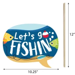 Big Dot Of Happiness Let's Go Fishing - Fish Themed Birthday Party Or Baby Shower Photo Booth Props Kit - 20 Count -Aurora Party Sales GUEST 9ae2685d 6c8e 453d 969e 59698f452960