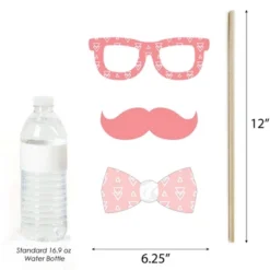 Big Dot Of Happiness It's Twin Girls - Pink And Rose Gold Twins Baby Shower Photo Booth Props Kit - 20 Count -Aurora Party Sales GUEST 9b5e27b0 53f0 4b8d 812b 20e703c89fc8