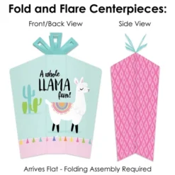 Big Dot Of Happiness Whole Llama Fun - Llama Fiesta Baby Shower Or Birthday Party Decor And Confetti - Terrific Table Centerpiece Kit - Set Of 30 -Aurora Party Sales GUEST 9b92c0ce 9f38 4244 ad65 6cceb05d8b59
